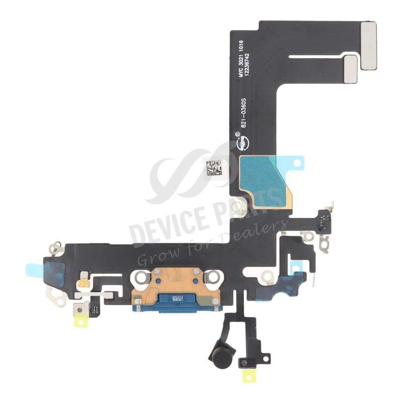Charging Port Flex Cable for iPhone 13 Mini 5.4" Blue without Logo OEM