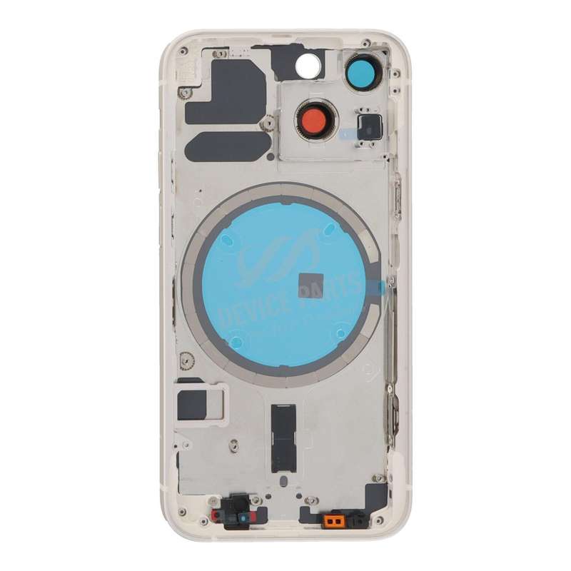 Middle Frame + Battery Door + Back Camera Lens and Bezel + Side Buttons + SIM Card Tray with Magn...