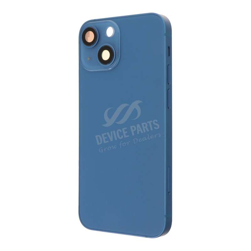 Middle Frame + Battery Door + Back Camera Lens and Bezel + Side Buttons + SIM Card Tray with Magn...