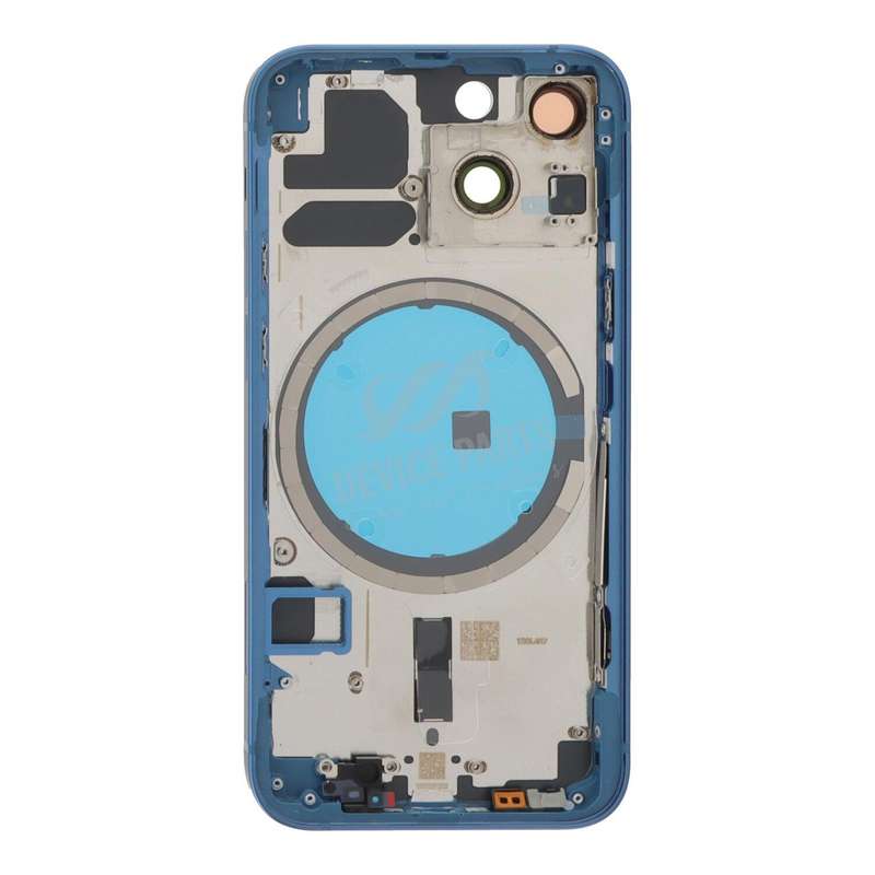 Middle Frame + Battery Door + Back Camera Lens and Bezel + Side Buttons + SIM Card Tray with Magn...
