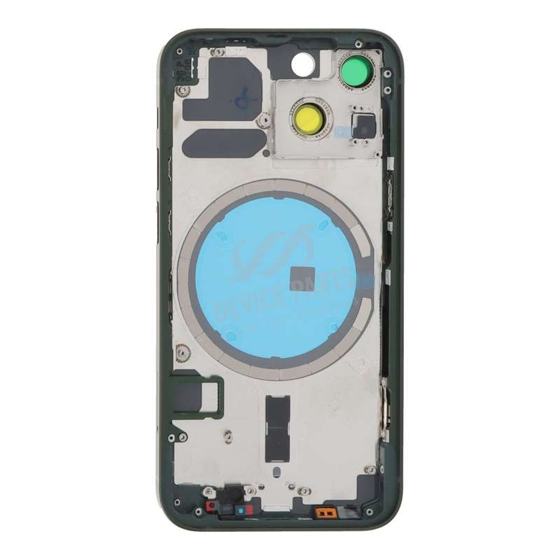 Middle Frame + Battery Door + Back Camera Lens and Bezel + Side Buttons + SIM Card Tray with Magn...