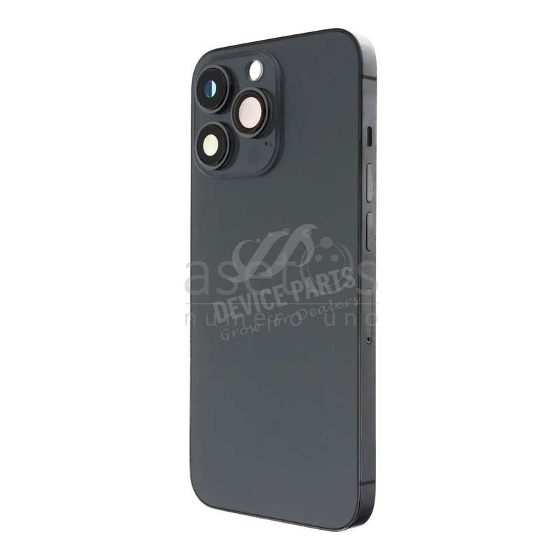 Middle Frame + Battery Door + Back Camera Lens and Bezel + Side Buttons + SIM Card Tray with Magn...