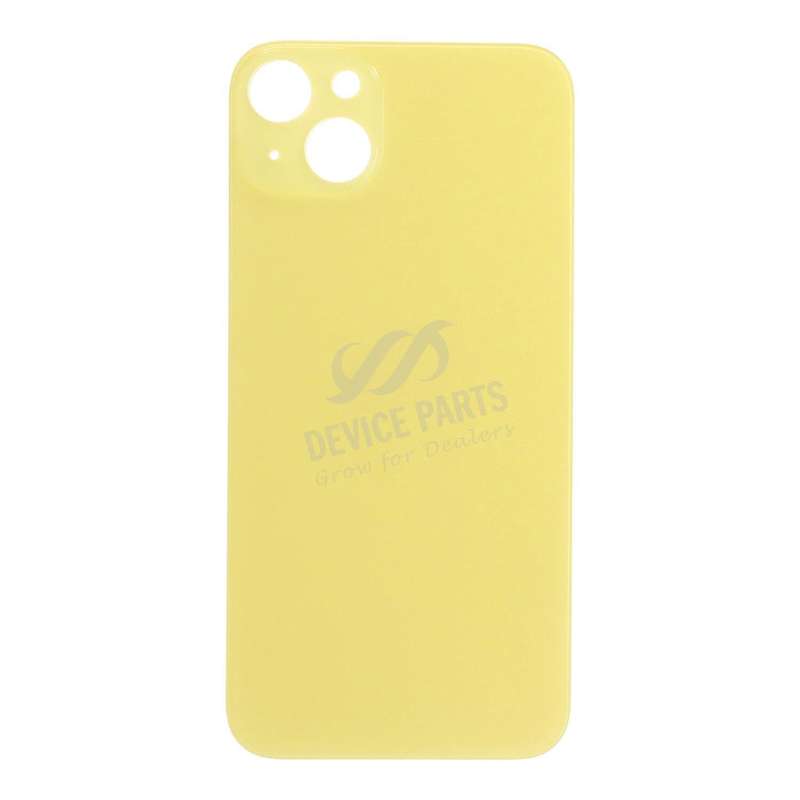 Battery Door with Adhesive for iPhone 14 Plus Small Hole Yellow OEM