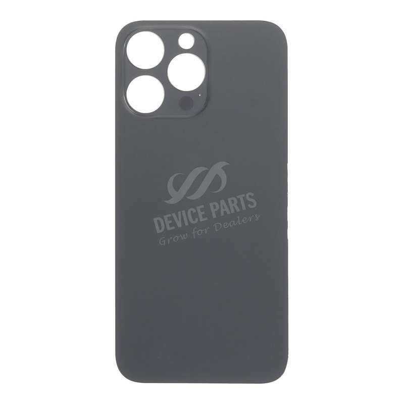 Battery Door with Adhesive for iPhone 14 Pro Max Large Hole Black without Logo OEM