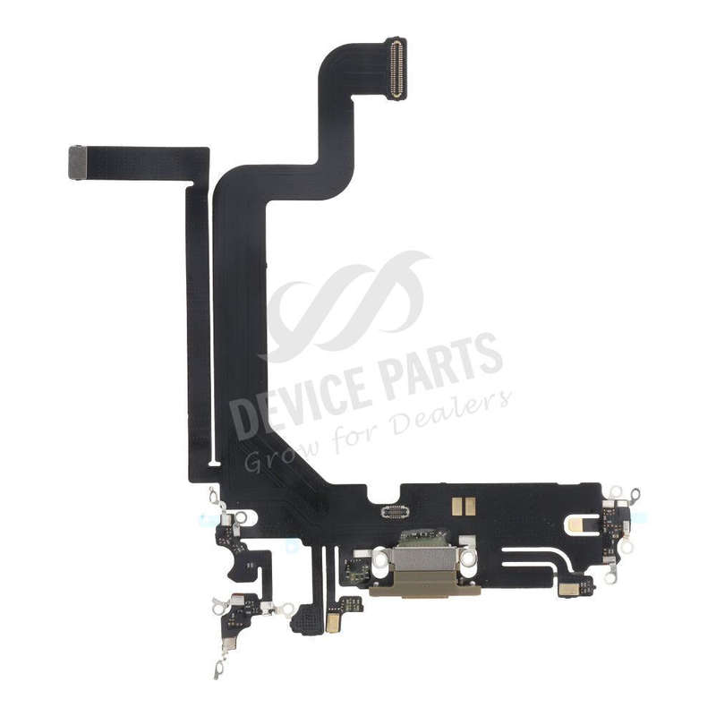 Charging Port Flex Cable for iPhone 14 Pro Max Gold HQ