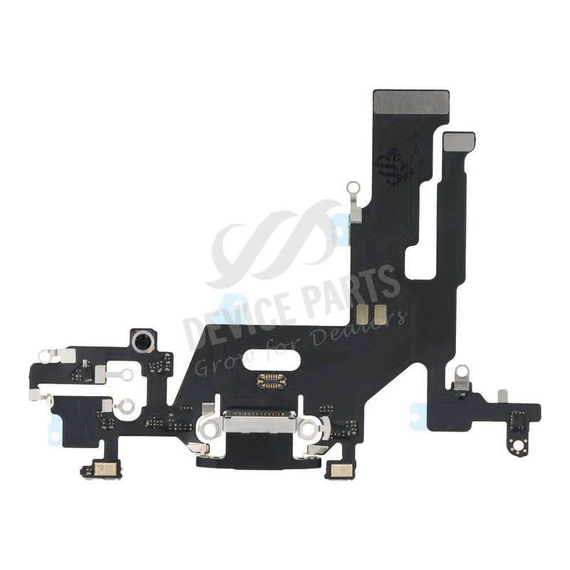 Charging Port Flex Cable for iPhone 11 Black without Logo HQ