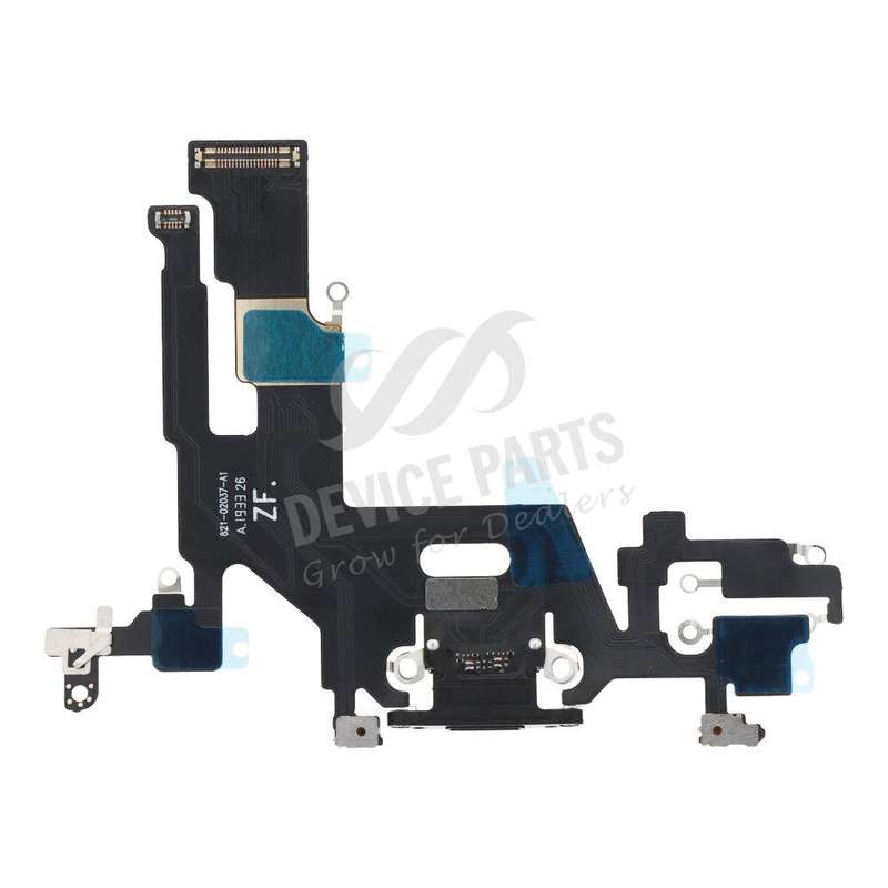Charging Port Flex Cable for iPhone 11 Black without Logo HQ