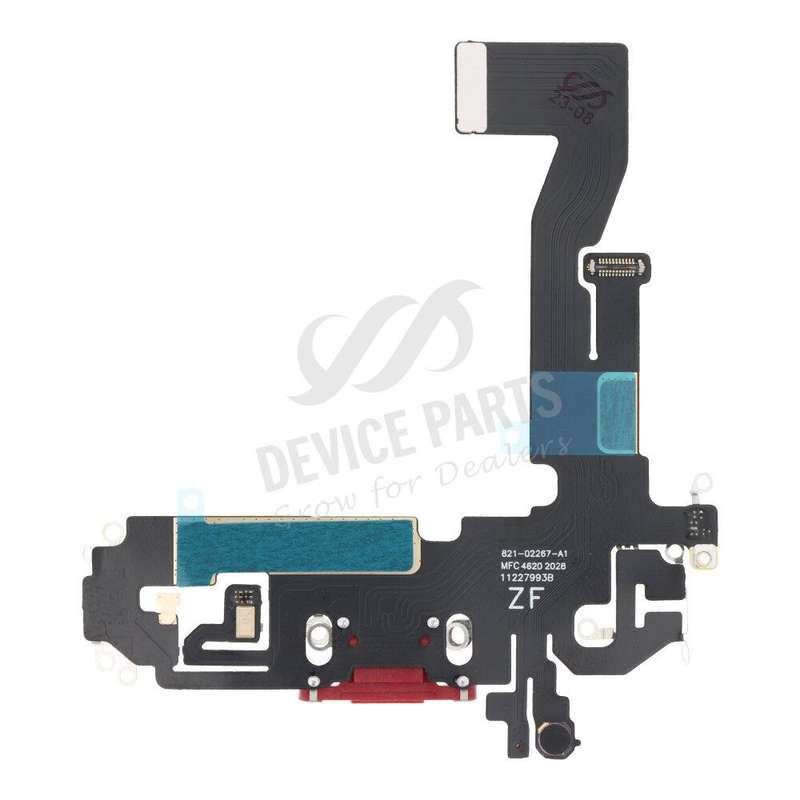 Charging Port Flex Cable for iPhone 12 Red without Logo HQ