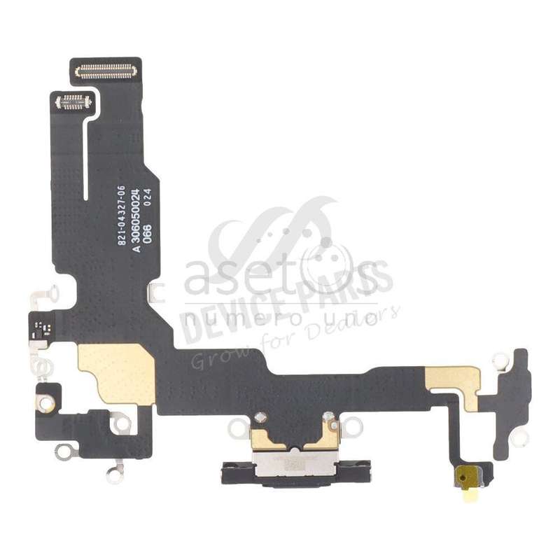 Charging Port Flex Cable for iPhone 15 Black Ori