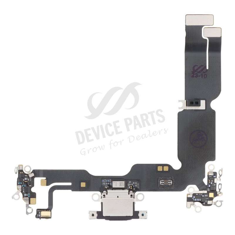 Charging Port Flex Cable for iPhone 15 Plus Black Ori R
