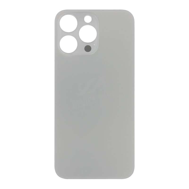 Battery Door with Adhesive for iPhone 15 Pro Max Large Hole Natural Titanium OEM