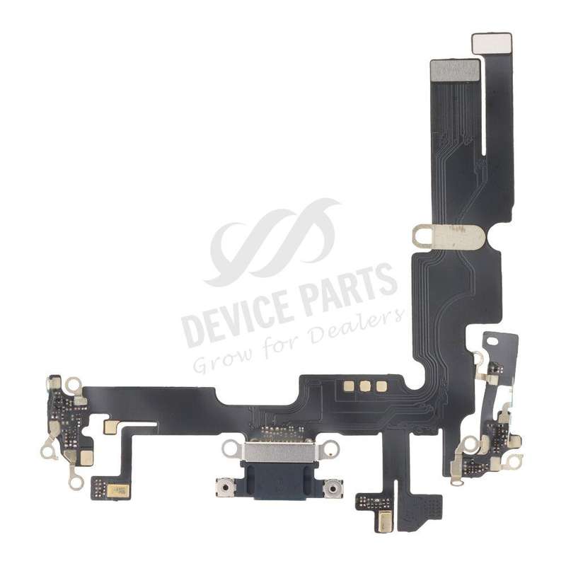 Charging Port Flex Cable for iPhone 14 Plus Black HQ