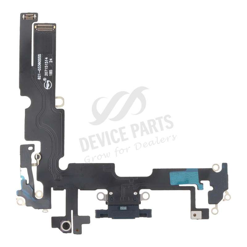 Charging Port Flex Cable for iPhone 14 Plus Black HQ