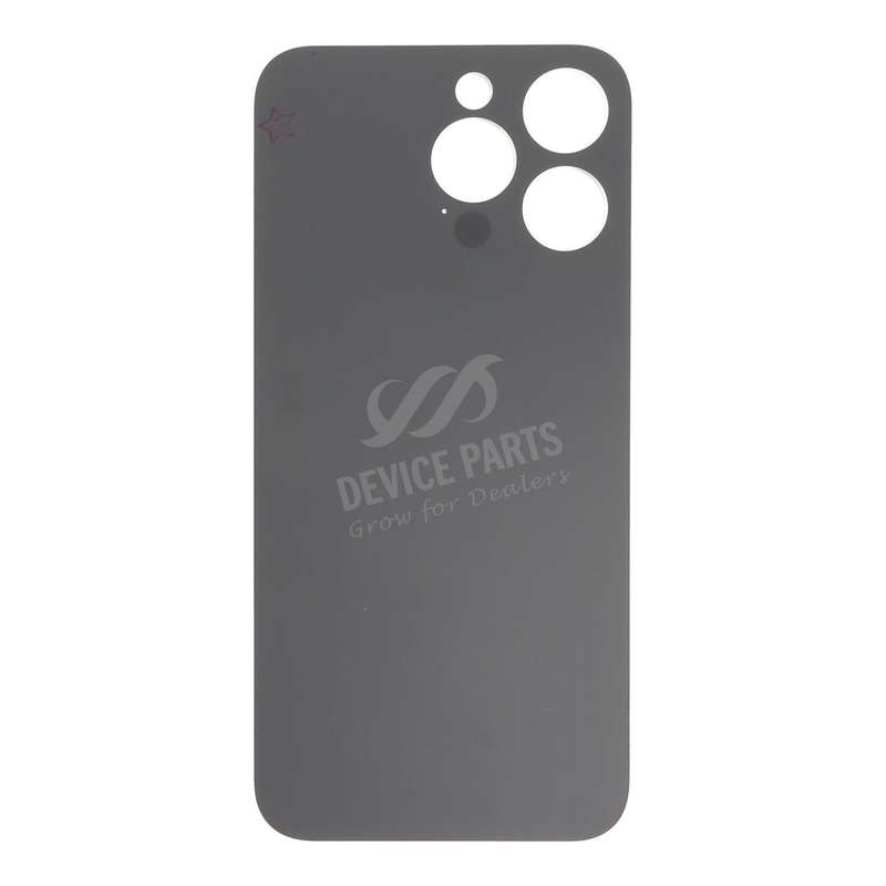 Battery Door with Adhesive for iPhone 15 Pro Max Large Hole Black Titanium HQ