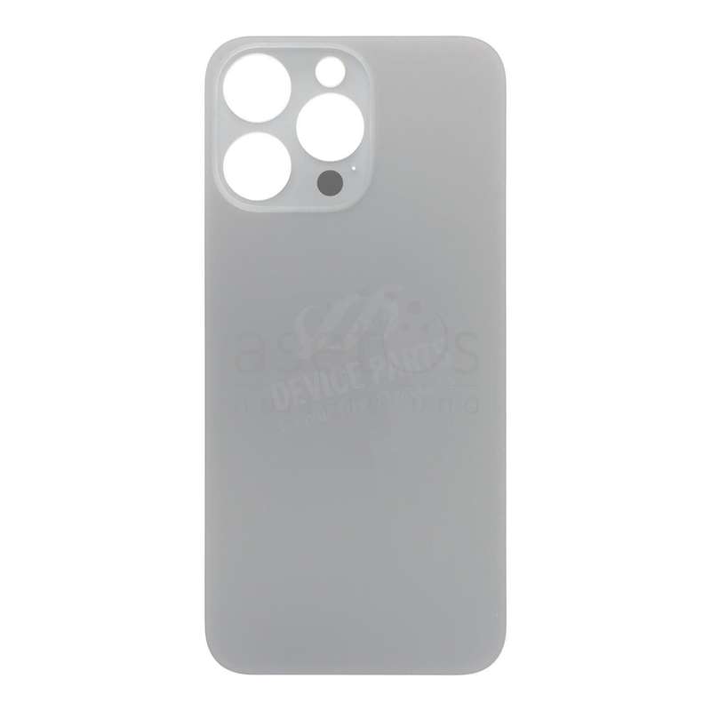 Battery Door with Adhesive for iPhone 15 Pro Max Large Hole Natural Titanium HQ