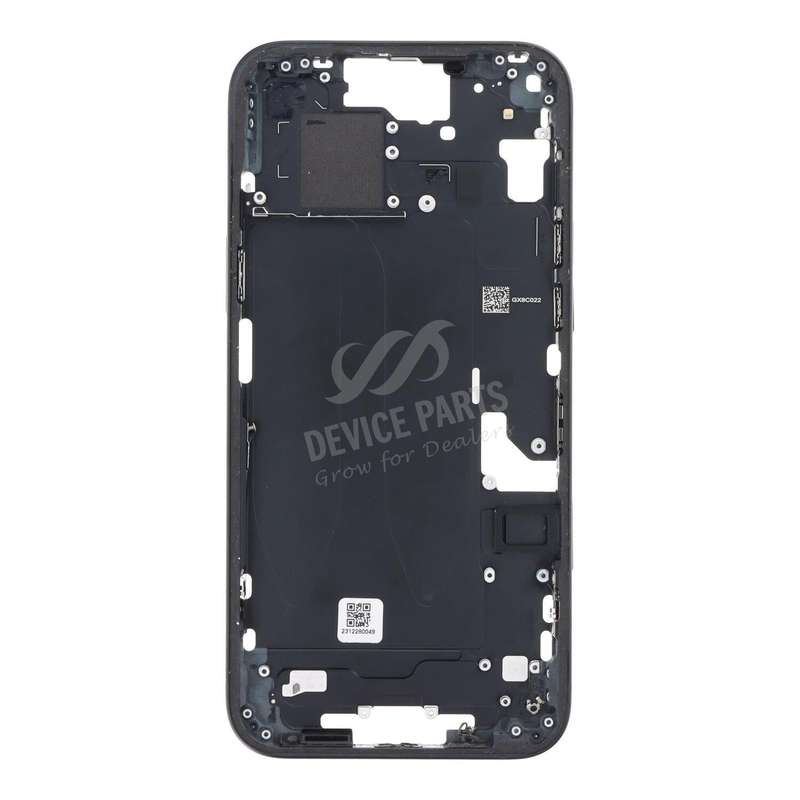 Middle Frame with Side Buttons + SIM Card Tray for iPhone 15 Plus A3093/A3094 European Version Bl...