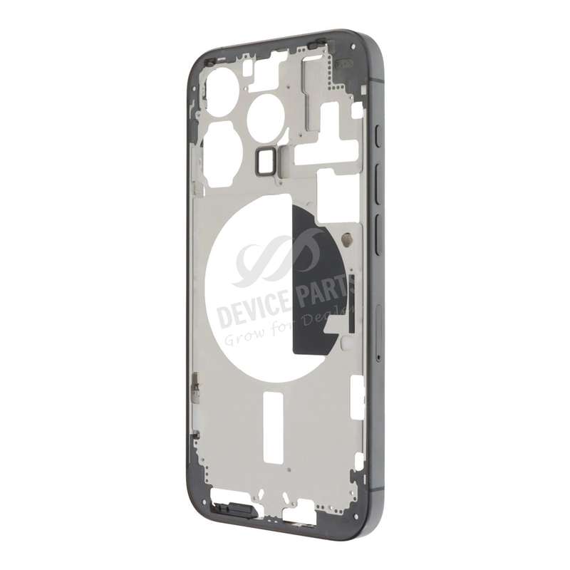 Middle Frame with Side Buttons + SIM Card Tray for iPhone 15 Pro A3102 European Version Black Tit...