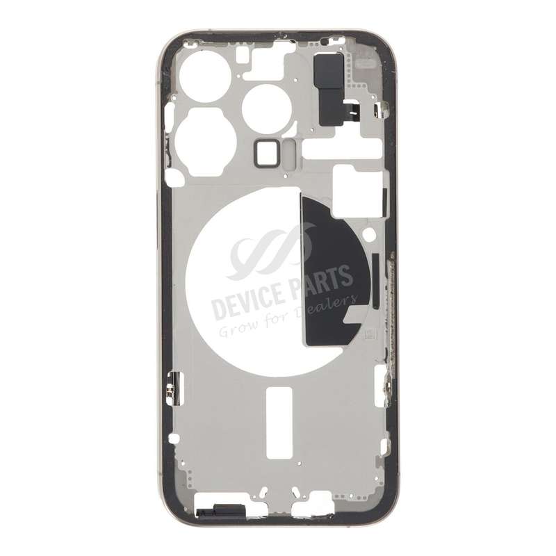 Middle Frame with Side Buttons + SIM Card Tray for iPhone 15 Pro A3101/A3102 European Version Nat...