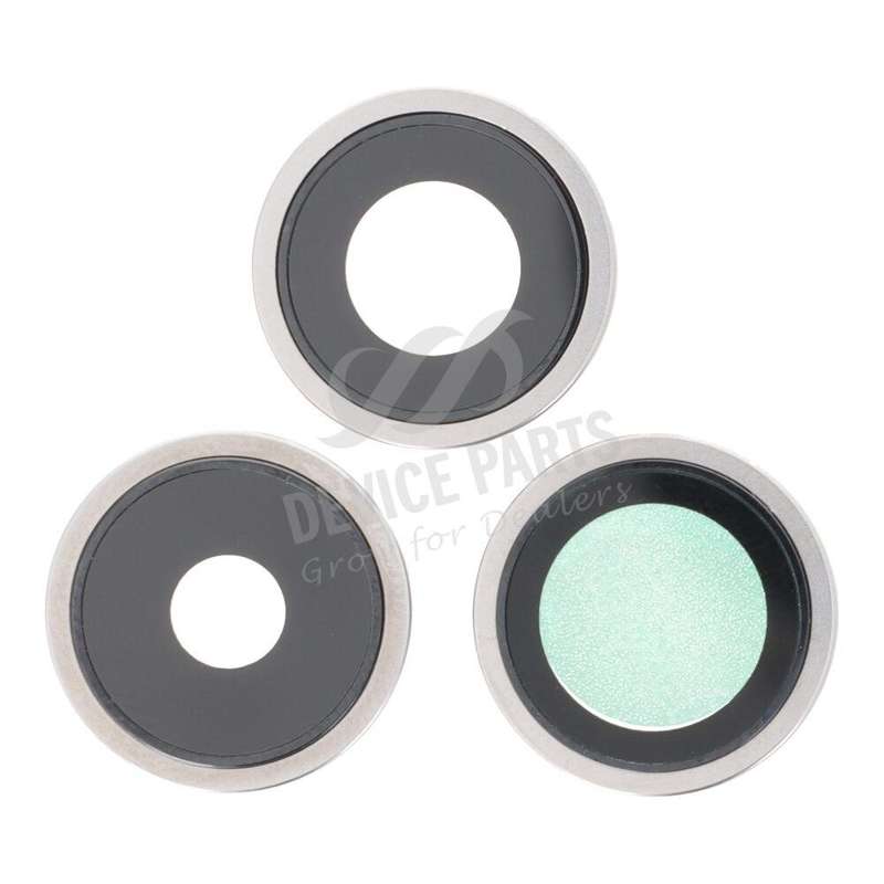Back Camera Lens and Bezel for iPhone 15 Pro White Titanium Ori 3pcs in one set