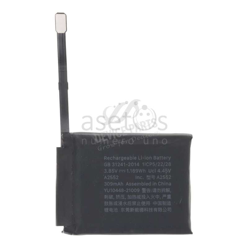 A2552 309mAh Battery + Battery Adhesive for Apple Watch Series 7 45mm Ori R