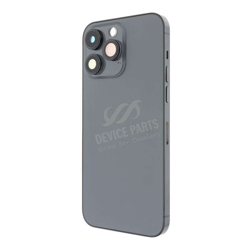 Middle Frame + Battery Door + Back Camera Lens and Bezel + Side Buttons + SIM Card Tray with Magn...
