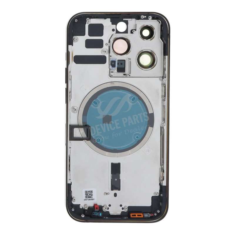 Middle Frame + Battery Door + Back Camera Lens and Bezel + Side Buttons + SIM Card Tray with Magn...