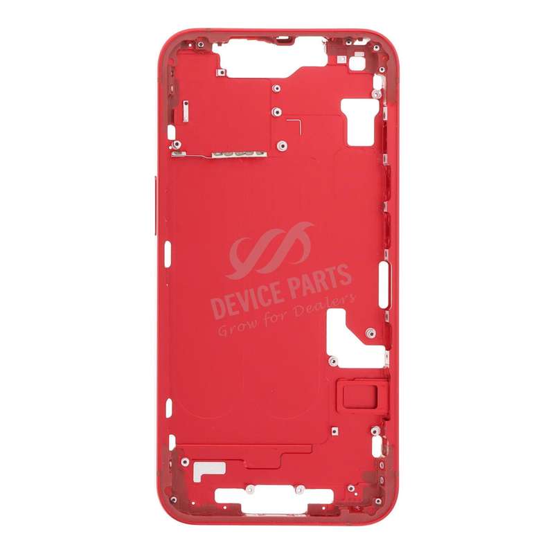 Middle Frame with Side Buttons + SIM Card Tray for iPhone 14 A2882/A2881/A2884/A2883 European Ver...