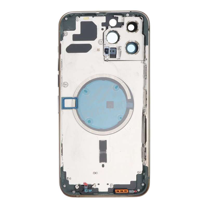 Middle Frame + Battery Door + Back Camera Lens and Bezel + Side Buttons + SIM Card Tray with Magn...