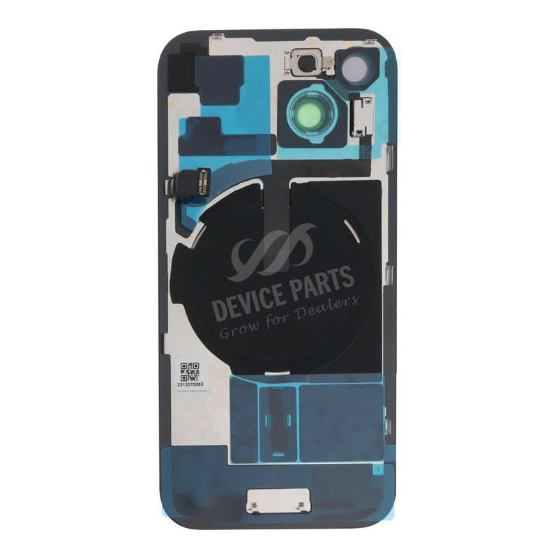 Battery Door + Back Camera Lens and Bezel with Magnetism Ring+Metal Plate+Wireless Charger Chip+F...