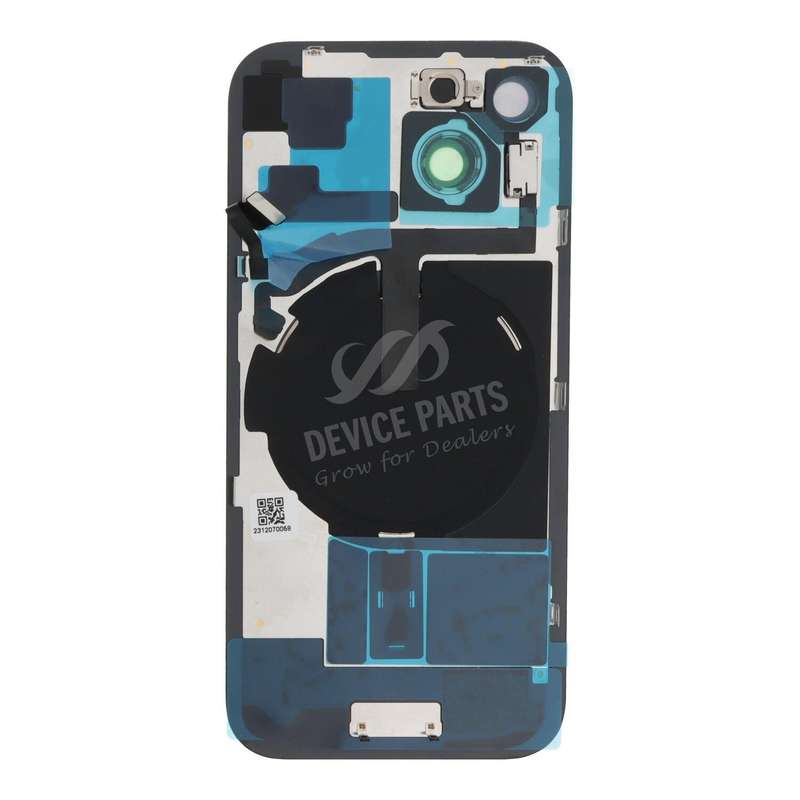 Battery Door + Back Camera Lens and Bezel with Magnetism Ring+Metal Plate+Wireless Charger Chip+F...