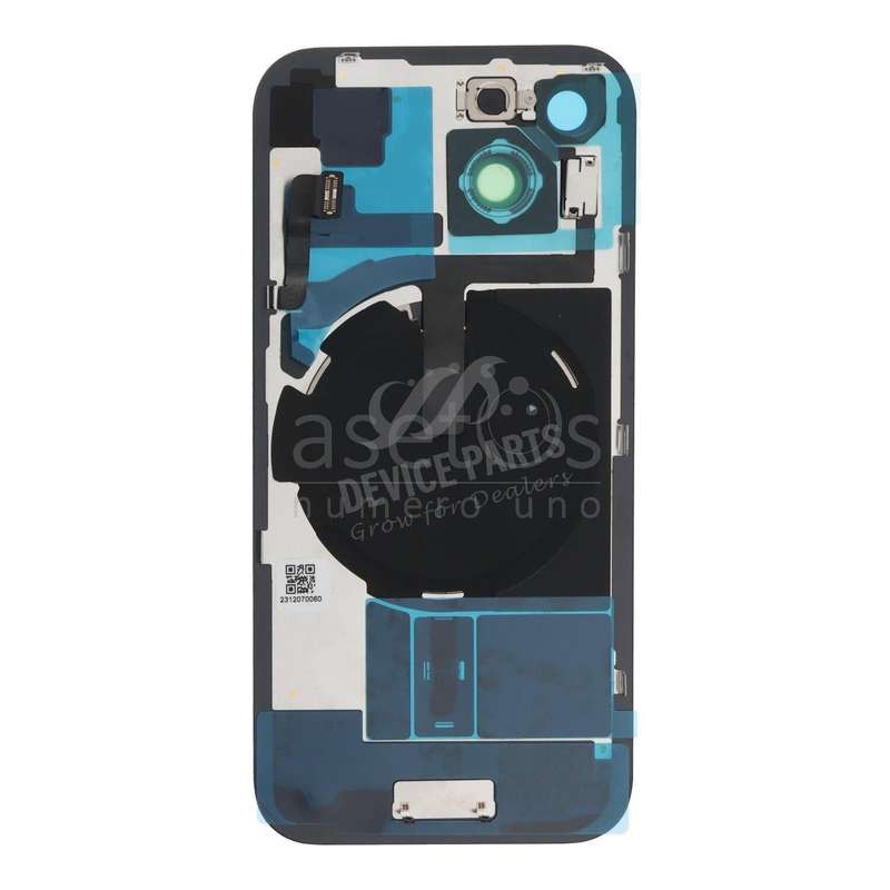 Battery Door + Back Camera Lens and Bezel with Magnetism Ring+Metal Plate+Wireless Charger Chip+F...