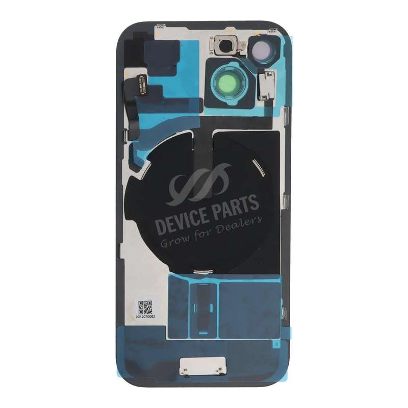 Battery Door + Back Camera Lens and Bezel with Magnetism Ring+Metal Plate+Wireless Charger Chip+F...