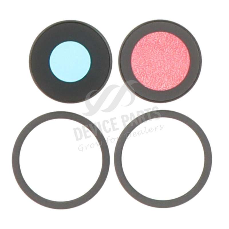 Back Camera Lens and Bezel for iPhone 11 Black HQ 2pcs in one set