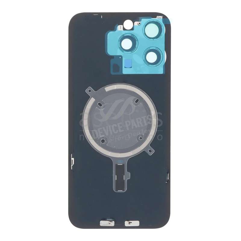 Battery Door + Back Camera Lens and Bezel with Magnetism Ring+Metal Plate for iPhone 15 Pro Max N...