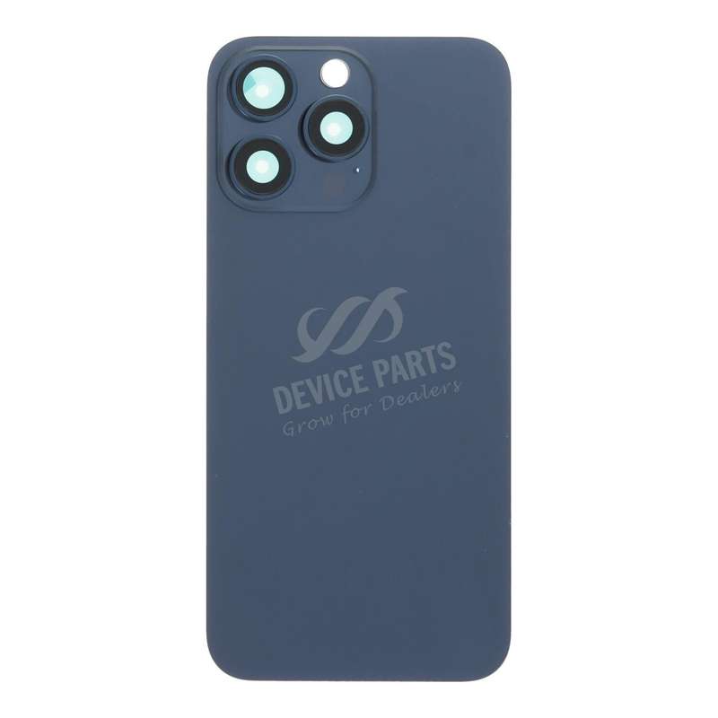 Battery Door + Back Camera Lens and Bezel with Magnetism Ring+Metal Plate for iPhone 15 Pro Max B...