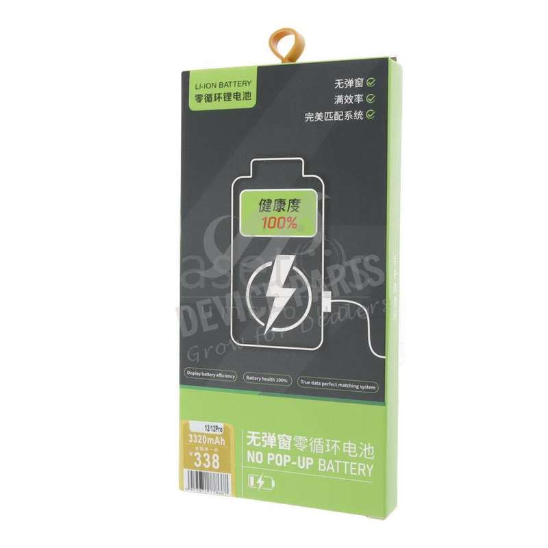 A2479 2815mAh Battery + Battery Adhesive for iPhone 12/12 Pro No Pop-Ups Decode Version OEM witho...