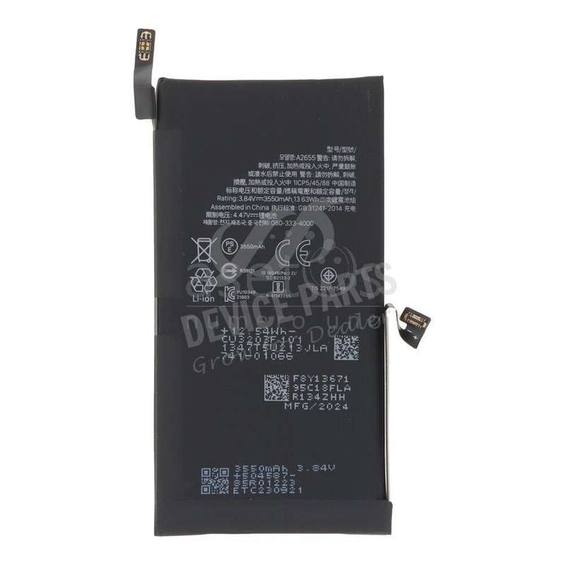 A2655 3227mAh Battery + Battery Adhesive for iPhone 13 6.1" No Pop-Ups Decode Version OEM without...