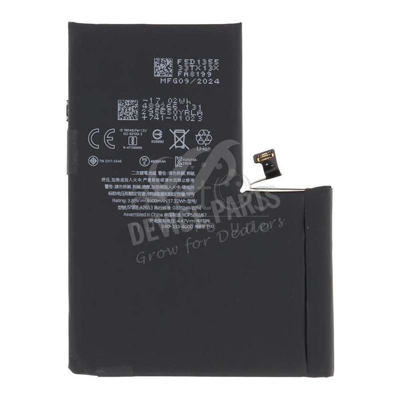 A2653 4352mAh Battery + Battery Adhesive for iPhone 13 Pro Max 6.7" No Pop-Ups Decode Version OEM...