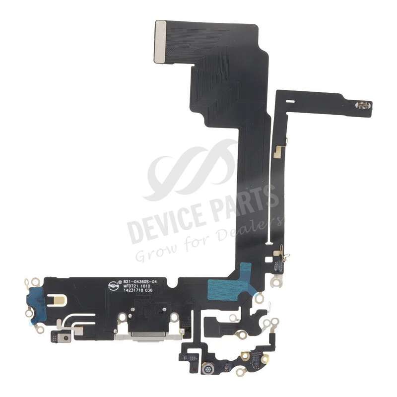 Charging Port Flex Cable for iPhone 15 Pro Max White HQ