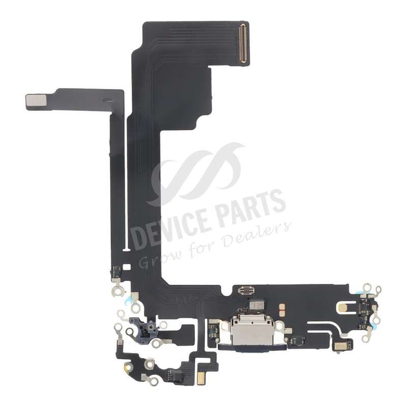 Charging Port Flex Cable for iPhone 15 Pro Max Blue HQ