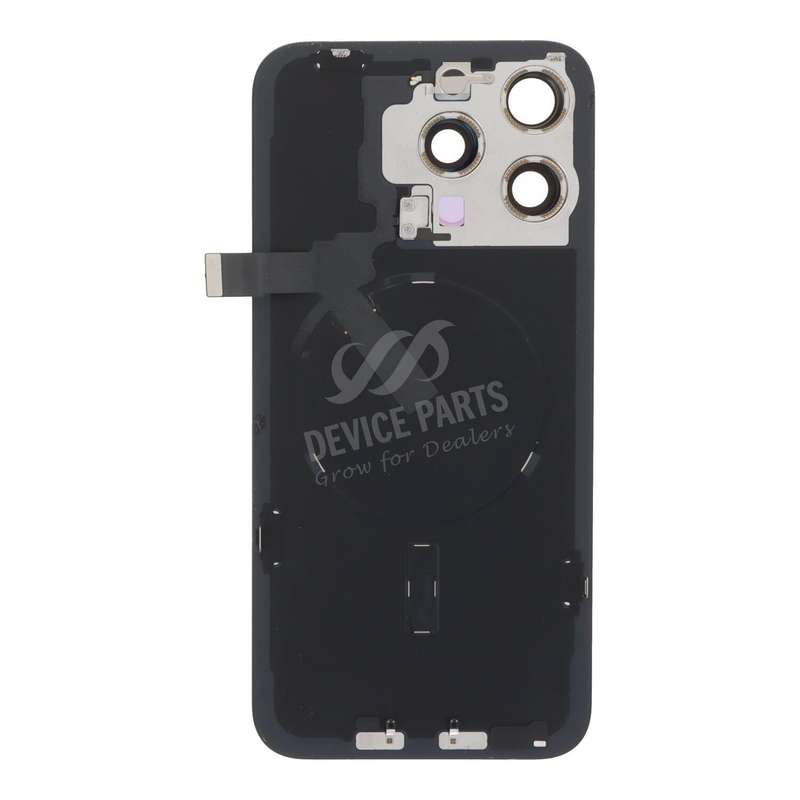 Battery Door + Back Camera Lens and Bezel with Magnetism Ring+Metal Plate+Wireless Charger Chip+F...