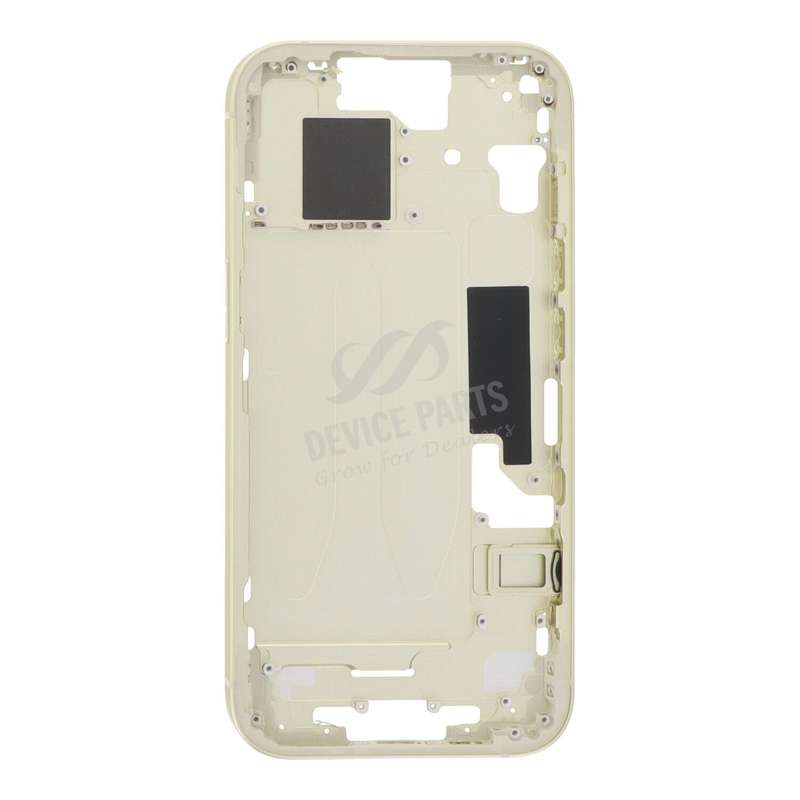 Middle Frame with Side Buttons + SIM Card Tray for iPhone 15 A3089 European Version Yellow HQ