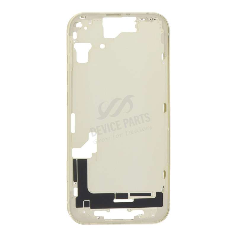Middle Frame with Side Buttons + SIM Card Tray for iPhone 15 A3089 European Version Yellow HQ