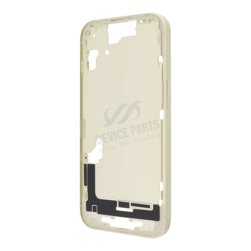 Middle Frame with Side Buttons + SIM Card Tray for iPhone 15 A3089 European Version Yellow HQ