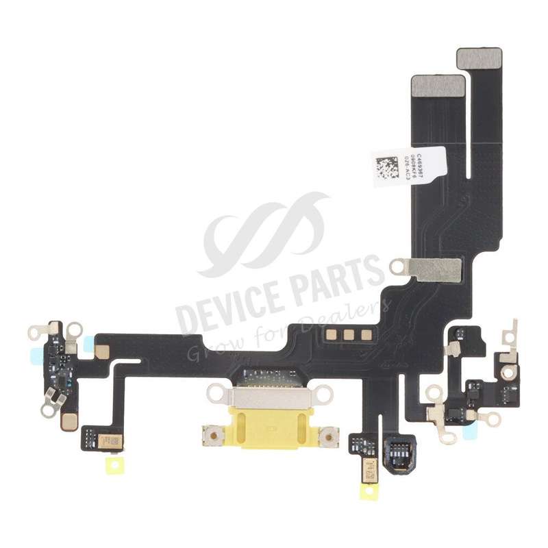 Charging Port Flex Cable for iPhone 14 Yellow OEM
