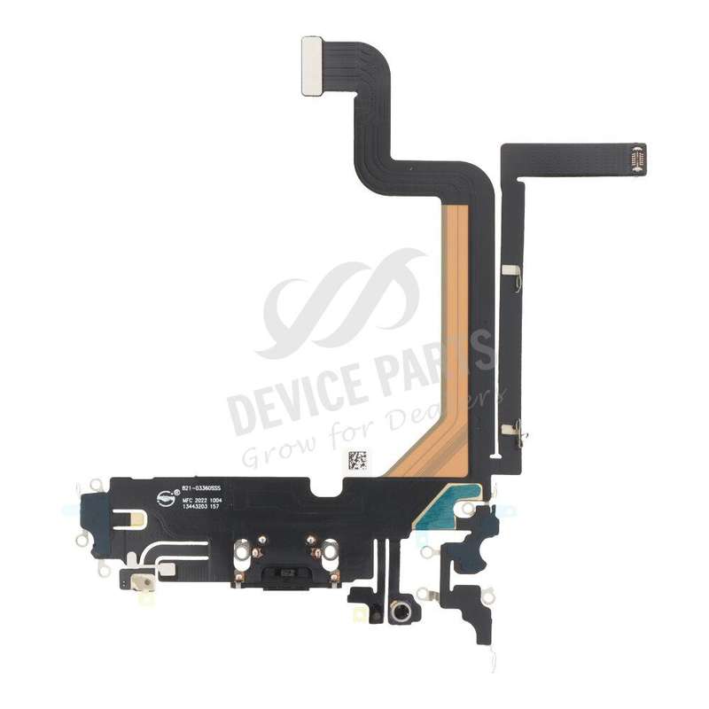 Charging Port Flex Cable for iPhone 14 Pro Max Black OEM