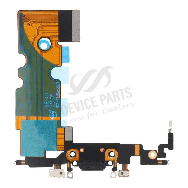 Charging Port Flex Cable for iPhone SE 2020 Black HQ