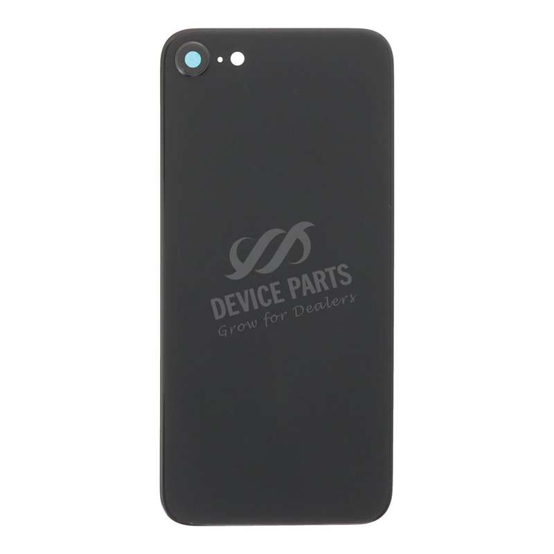 Battery Door + Back Camera Lens and Bezel for iPhone SE 2020 Black OEM