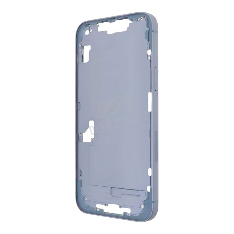 Middle Frame with Side Buttons + SIM Card Tray for iPhone 14 Plus A2632 USA Version Blue HQ