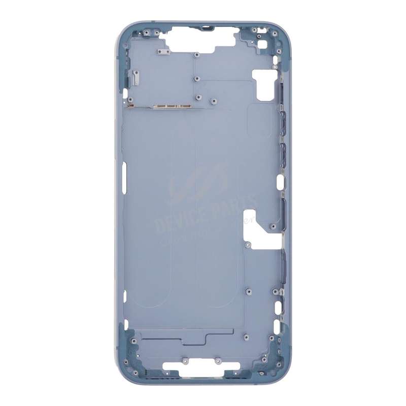 Middle Frame with Side Buttons + SIM Card Tray for iPhone 14 Plus A2632 USA Version Blue HQ